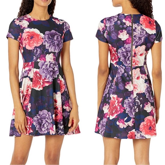 Eliza J Dresses & Skirts - Eliza J Floral Fit & Flare Floral Cocktail Dress